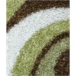 Pemberly Row Modern 5' x 7' Stripe Multi/Ivory Tufted Area Rug