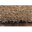 Pemberly Row Contemporary Contemporary 5' x 7' Solid Tan/Ivory Tufted Area Rug