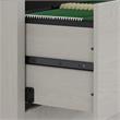Pemberly Row Engineered Wood L Shaped Desk with Mobile File Cabinet in Gray Sand
