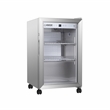 Pemberly Row Modern LED Display Outdoor Refrigerator in White