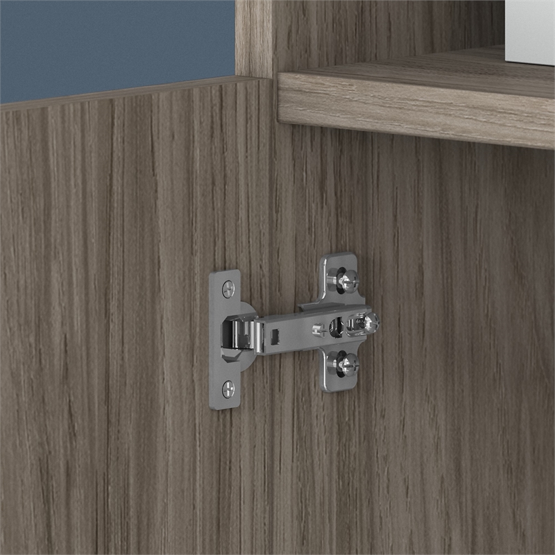 Pemberly Row Bookcase Door Kit in Modern Hickory - Engineered Wood