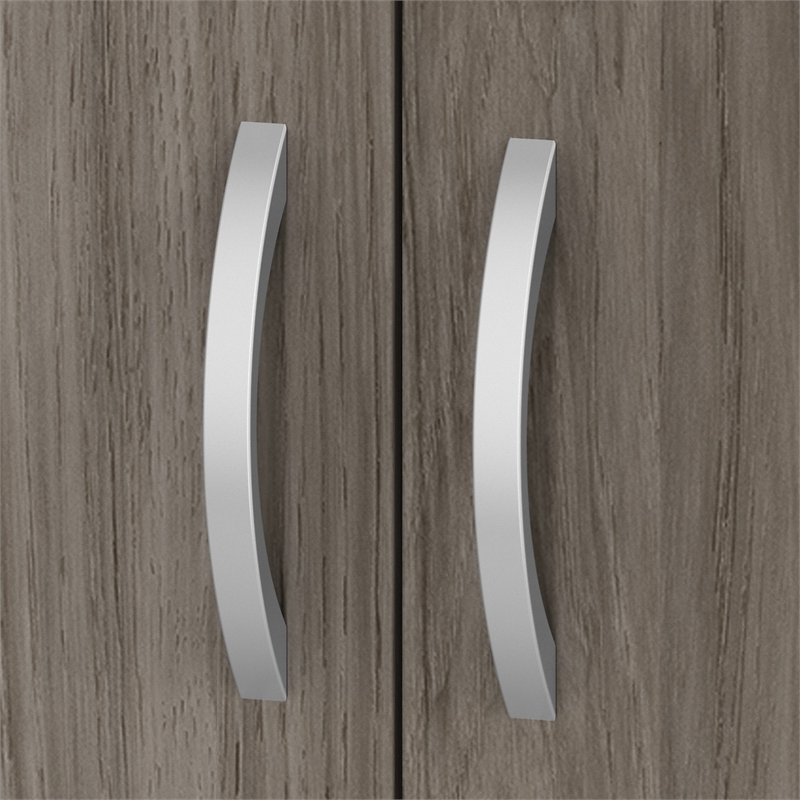 Pemberly Row Bookcase Door Kit in Modern Hickory - Engineered Wood