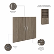 Pemberly Row Bookcase Door Kit in Modern Hickory - Engineered Wood
