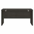 Pemberly Row 60W Credenza Desk in Charcoal Maple - Engineered Wood