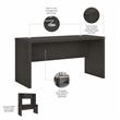 Pemberly Row 60W Credenza Desk in Charcoal Maple - Engineered Wood