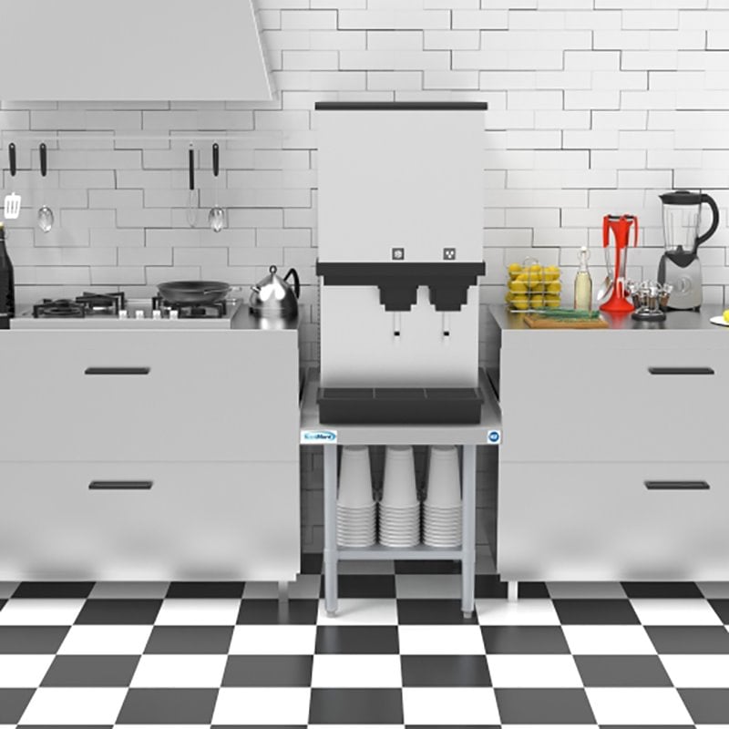 Pemberly Row 30x24 Heavy Duty 16-Gauge Stainless Steel Equipment Stand in Silver