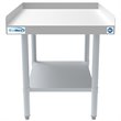 Pemberly Row 30x24 Heavy Duty 16-Gauge Stainless Steel Equipment Stand in Silver