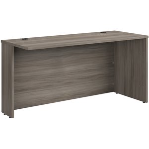 Pemberly Row Engineered Wood 60&quot x 24&quot Computer Desk in Elm/Brown