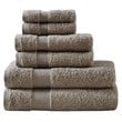 Pemberly Row 6-Piece Egyptian Cotton Towel Set in Taupe Brown