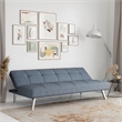 Pemberly Row Convertible Sofa in Light Gray Fabric Upholstery
