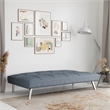 Pemberly Row Convertible Sofa in Light Gray Fabric Upholstery
