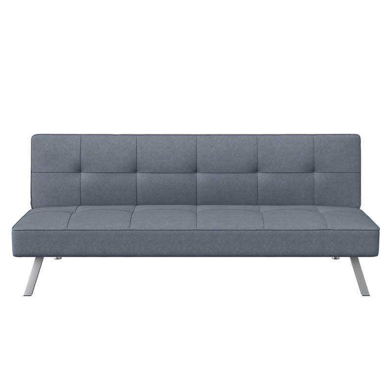 Pemberly Row Convertible Sofa in Light Gray Fabric Upholstery