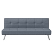 Pemberly Row Convertible Sofa in Light Gray Fabric Upholstery