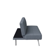 Pemberly Row Convertible Sofa in Light Gray Fabric Upholstery
