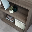 Pemberly Row Modern Engineered Wood 2-Shelf Bookcase in Elm/Brown