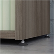 Pemberly Row Modern Engineered Wood 2-Shelf Bookcase in Elm/Brown