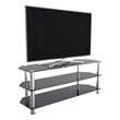 Pemberly Row Steel and Glass TV Stand for up to 60