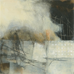 Pemberly Row Modern 84x84 In the Clouds Art Canvas Print in White