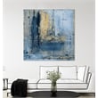 Pemberly Row 54x54 Golden Blues Art Canvas Print in Multi-Color