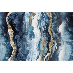 Pemberly Row Modern 72x48 Effectus Art Canvas Print in White