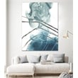 Pemberly Row Modern 72x54 Indigo Art Canvas Print in Multi-Color