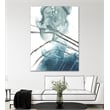 Pemberly Row Modern 72x54 Indigo Art Canvas Print in Multi-Color