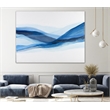 Pemberly Row Contemporary 72x54 Baleine Art Canvas Print in White