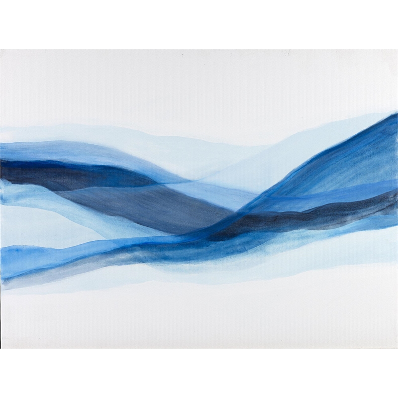 Pemberly Row Contemporary 72x54 Baleine Art Canvas Print in White