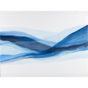 Pemberly Row Contemporary 72x54 Baleine Art Canvas Print in White