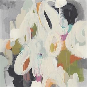 Pemberly Row 54x54 Parsing Prose Art Canvas Print in Multi-Color