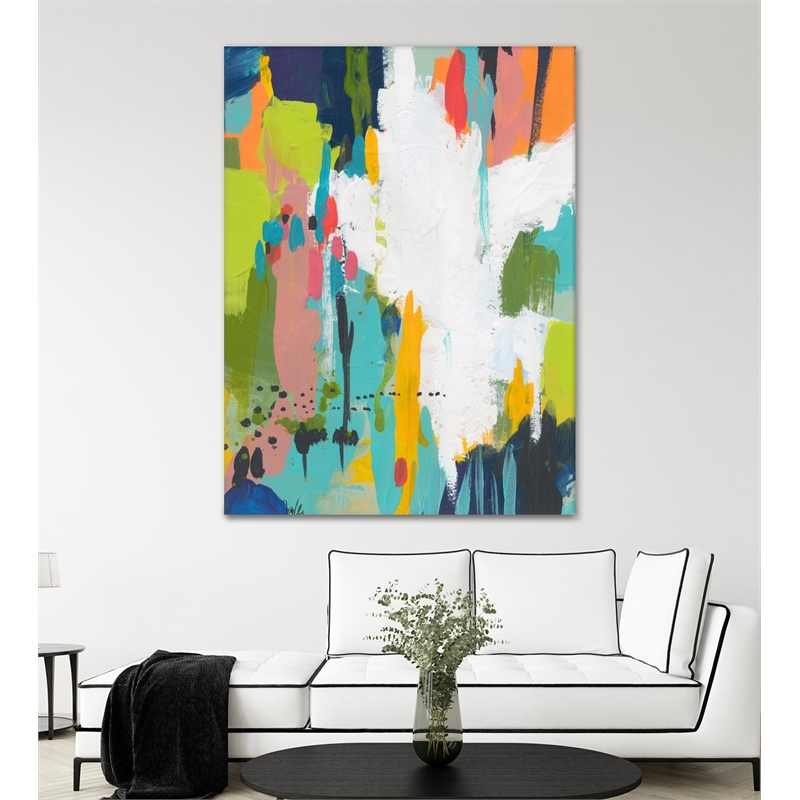 Pemberly Row 72x54 Summer Field Art Canvas Print in Multi-Color