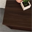 Pemberly Row Engineered Wood 2-Shelf Bookcase in Noble Elm/Brown Finish