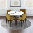 Pemberly Row Wood White Top Round Dining Room&Kitchen Table and 4 Chair Set