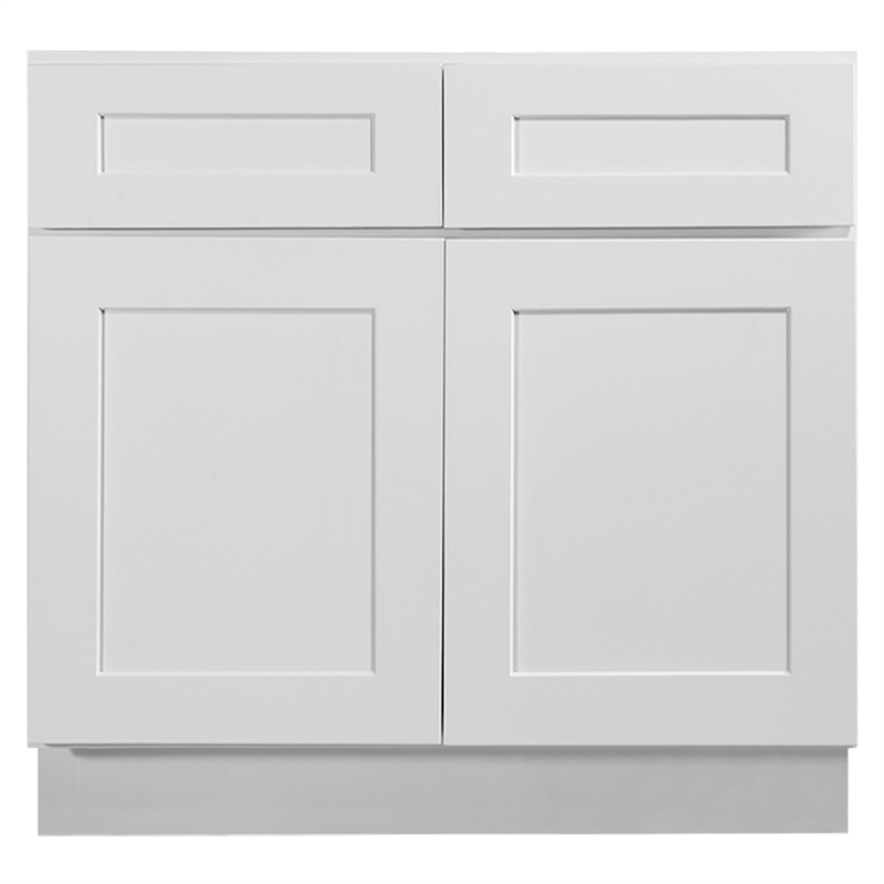 Pemberly Row Wood Base Cabinet in White 36