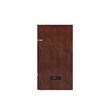 Pemberly Row Full Solid Wood Modern Murphy Bed Chest with Mattress in Walnut