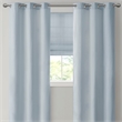 Pemberly Row Basketweave Room Darkening Cordless Roman Shade in Blue