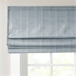 Pemberly Row Basketweave Room Darkening Cordless Roman Shade in Blue