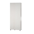 Pemberly Row Contemporary Tall Asymmetrical Cabinet in Ivory Oak
