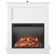Pemberly Row Electric Fireplace with Mantel and 23
