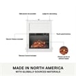Pemberly Row Electric Fireplace with Mantel and 23