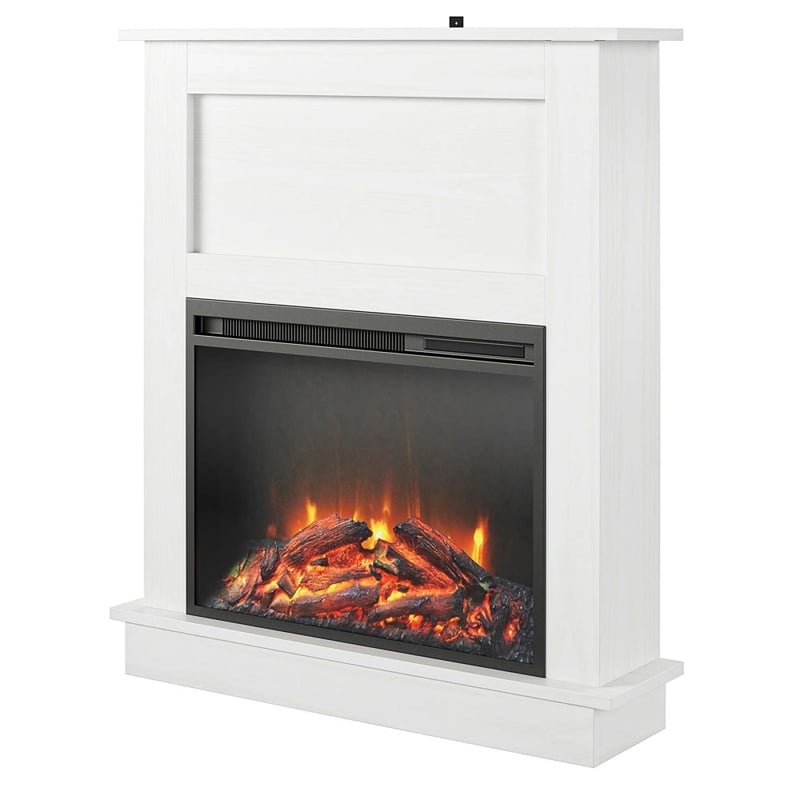 Pemberly Row Electric Fireplace with Mantel and 23