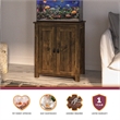 Pemberly Row 10/20 Gallon Aquarium/Terrarium Stand in Rustic