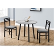 Pemberly Row 3Pc Small Gray Dining Table Set - 35