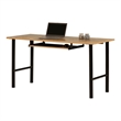Pemberly Row Contemporary Desk with Keyboard Tray Nordik Oak