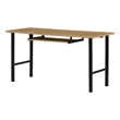 Pemberly Row Contemporary Desk with Keyboard Tray Nordik Oak