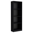 Pemberly Row Modern 3 Piece Living Room Set Black Engineered Wood