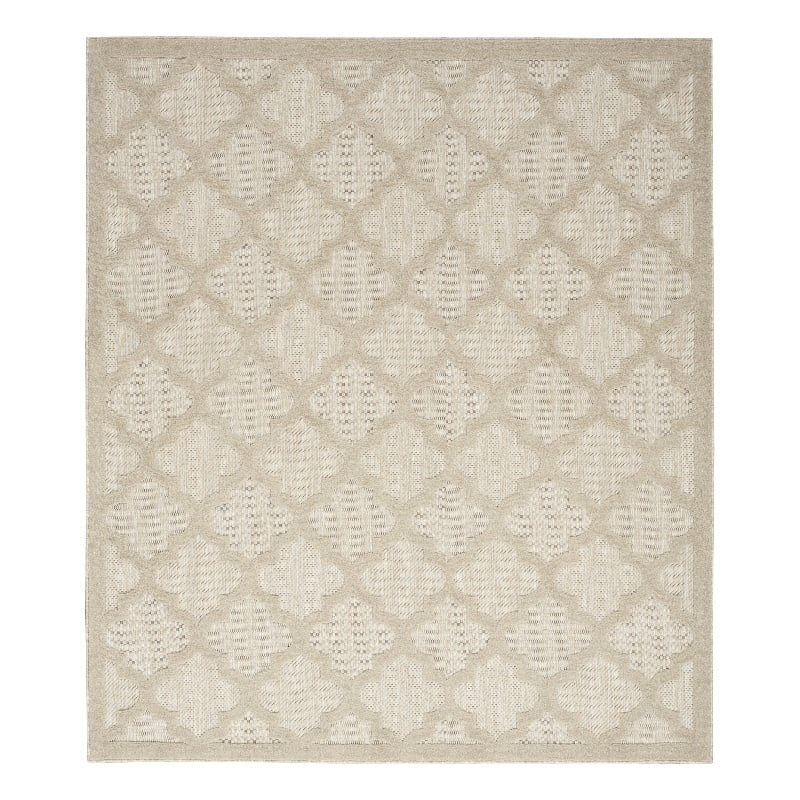 Pemberly Row 8' x 10' Cream Fabric Modern Area Rug (8' x 10')