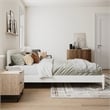 Pemberly Row Modern Solid Wood Low Profile Queen Platform Bed in White