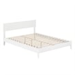 Pemberly Row Modern Solid Wood Low Profile Queen Platform Bed in White