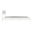 Pemberly Row Modern Solid Wood Low Profile Queen Platform Bed in White
